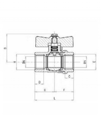 Вентиль бабочка General Fittings