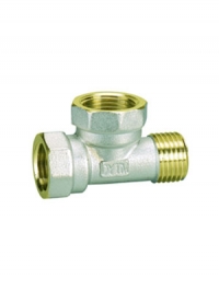 Тройник латунь вн-вн-нар 1/2" Calore