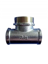 Тройник латунь вн-нар-вн 1/2" Calore
