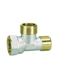 Тройник латунь вн-нар-нар 1/2" Calore
